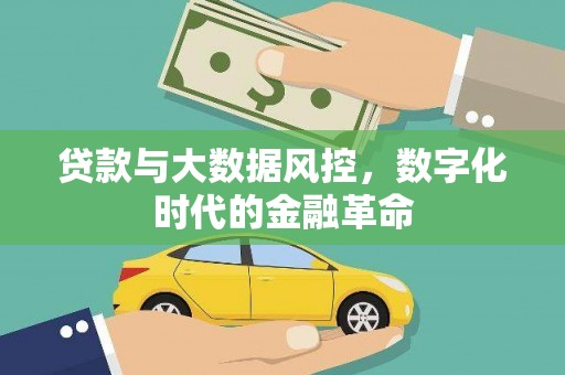 且末贷款与大数据风控，数字化时代的金融革命