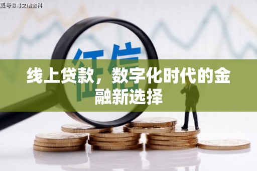 且末线上贷款，数字化时代的金融新选择