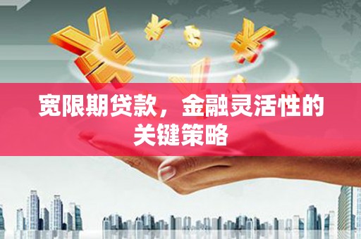 且末宽限期贷款，金融灵活性的关键策略