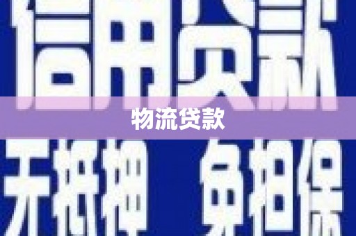 且末物流贷款
