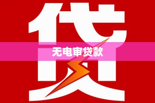 且末无电审贷款