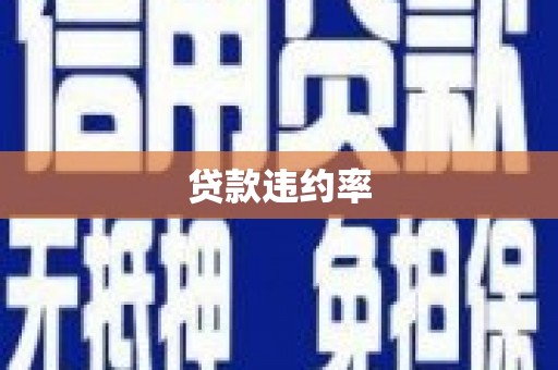 且末贷款违约率