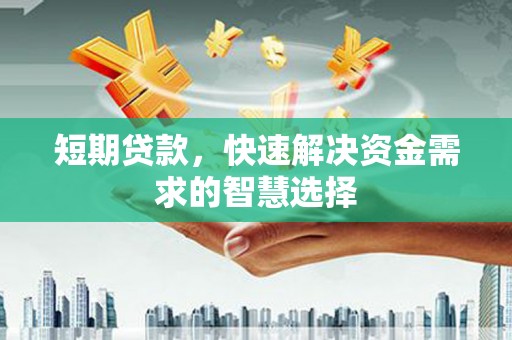 且末短期贷款，快速解决资金需求的智慧选择