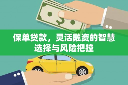 且末保单贷款，灵活融资的智慧选择与风险把控