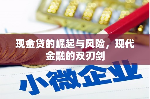 且末现金贷的崛起与风险，现代金融的双刃剑