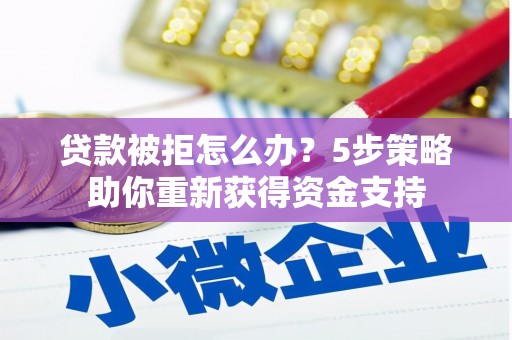 且末贷款被拒怎么办？5步策略助你重新获得资金支持
