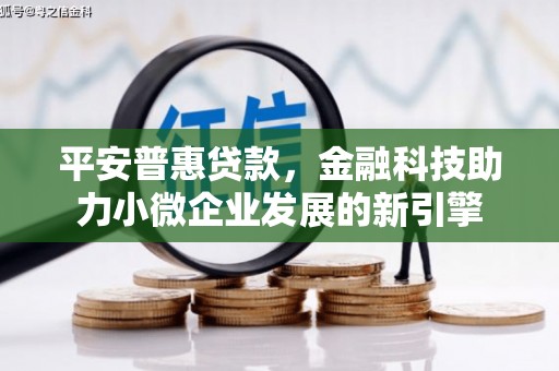 且末平安普惠贷款，金融科技助力小微企业发展的新引擎