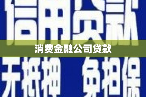 且末消费金融公司贷款