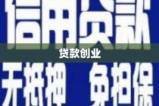 且末贷款创业