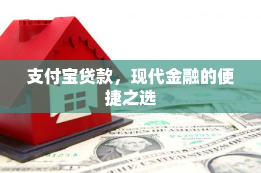 且末支付宝贷款，现代金融的便捷之选