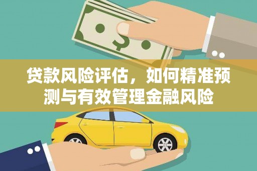 且末贷款风险评估，如何精准预测与有效管理金融风险