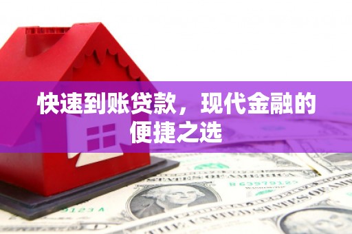 且末快速到账贷款，现代金融的便捷之选