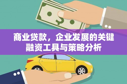 且末商业贷款，企业发展的关键融资工具与策略分析