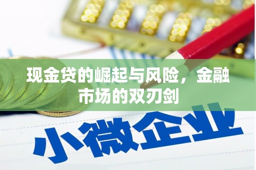 且末现金贷的崛起与风险，金融市场的双刃剑
