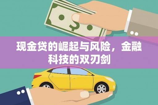 且末现金贷的崛起与风险，金融科技的双刃剑