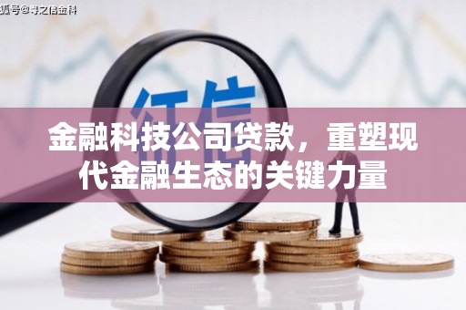 且末金融科技公司贷款，重塑现代金融生态的关键力量