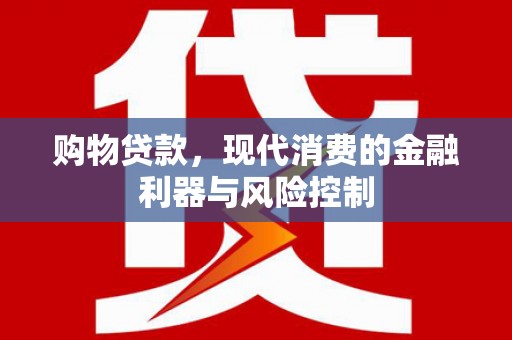 且末购物贷款，现代消费的金融利器与风险控制