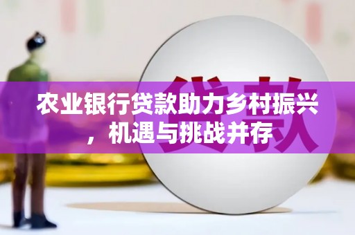 且末农业银行贷款助力乡村振兴，机遇与挑战并存