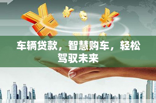 且末车辆贷款，智慧购车，轻松驾驭未来