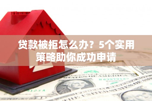 且末贷款被拒怎么办？5个实用策略助你成功申请