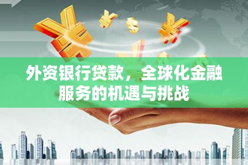 且末外资银行贷款，全球化金融服务的机遇与挑战