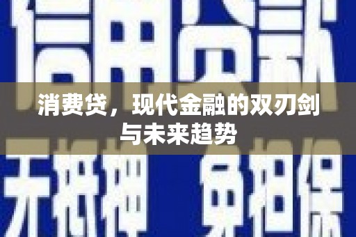 且末消费贷，现代金融的双刃剑与未来趋势