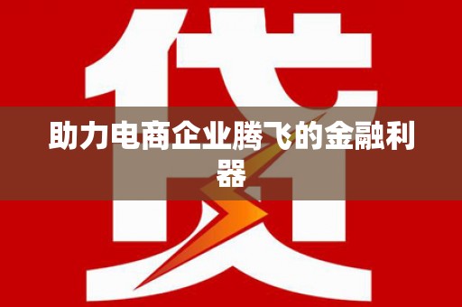 且末助力电商企业腾飞的金融利器