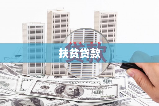 且末扶贫贷款