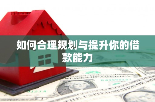 且末如何合理规划与提升你的借款能力